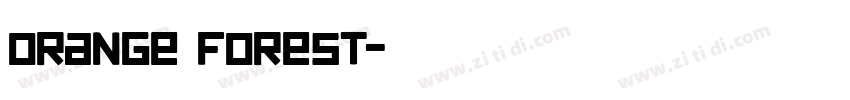 orange forest字体转换